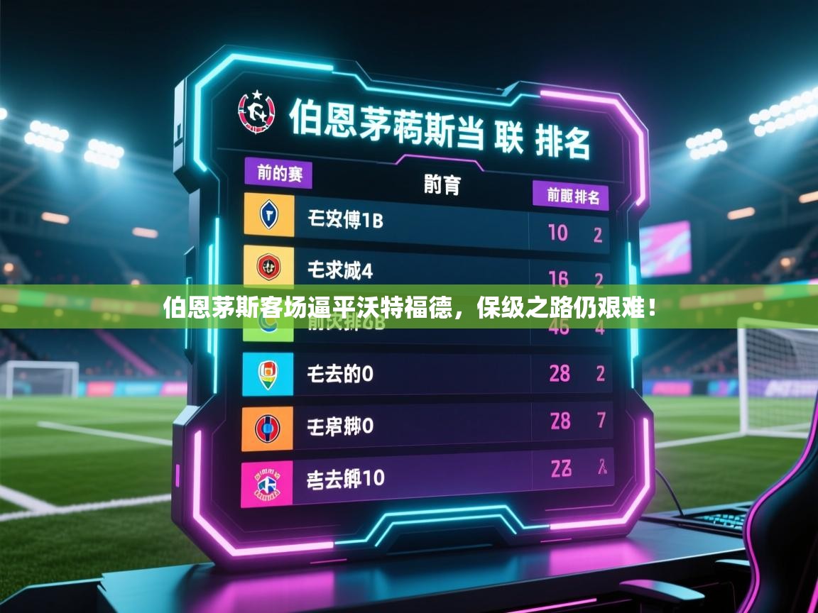 开云赛事直播-伯恩茅斯客场逼平沃特福德,保级之路仍艰难! 第1张