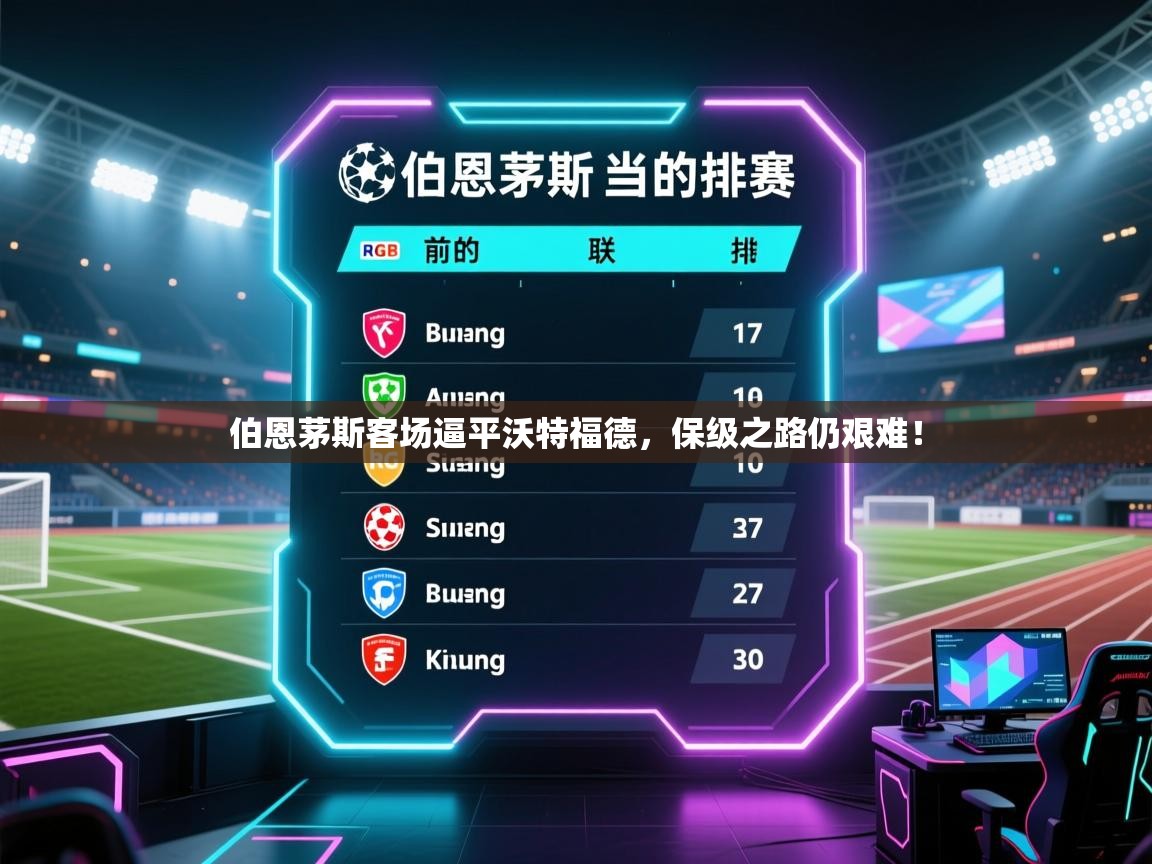 开云赛事直播-伯恩茅斯客场逼平沃特福德,保级之路仍艰难! 第4张